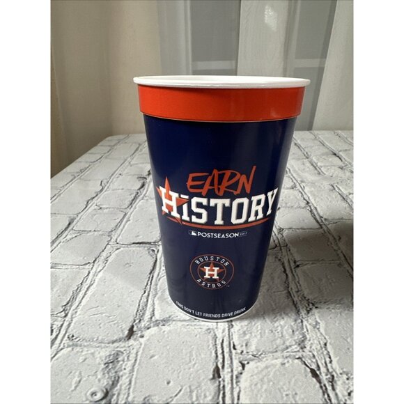 Houston Astros Earn History Postseason 17’ Budweiser Lot 10 Plastic Cups MLB NEW - Picture 2 of 11